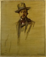 Unbekannter Künstler - Porträt von Komponist Claude Debussy (1862-1918)