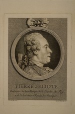 Saint-Aubin, Augustin, de - Porträt von Sänger und Komponist Pierre de Jélyotte (1713-1797)