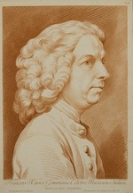 Bouchardon, Edme - Porträt von Komponist Francesco Geminiani (1687-1762)