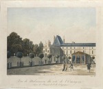 Chapuy, Nicolas-Marie-Joseph - Blick auf das Schloss Malmaison von der Orangerie