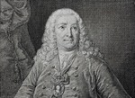 Schleuen, Johann David, der Ältere - Porträt von Graf Johann Hermann Lestocq (1692-1767)