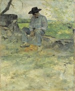 Toulouse-Lautrec, Henri, de - Der junge Routy auf Schloss Céleyran