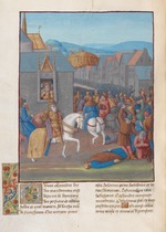 Fouquet, Jean - Eroberung Jerusalems durch Ptolemaios I. Soter. Illustration in Flavius Josephus Jüdische Altertümer (Antiquitatum Iudaicarum)