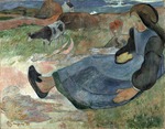 Gauguin, Paul Eugéne Henri - Sitzendes bretonisches Mädchen