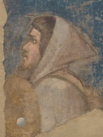 Giotto di Bondone - Hirtenkopf. Joachim unter den Hirten