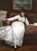 Manet, Édouard - Die Rast (Berthe Morisot)