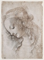 Leonardo da Vinci - Studie eines weiblichen Gesichts