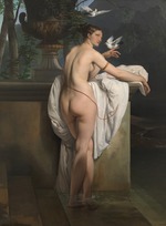 Hayez, Francesco - Venus, mit zwei Tauben spielend (Porträt der Ballerina Carlotta Chabert)