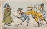 Bigot, Georges - Japan, von Großbritannien und USA angefeuert, attackiert Russland