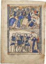 Unbekannter Künstler - Illustration aus Le Roman de Troie (Trojaroman) von Benoît de Sainte-Maure