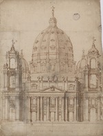 Bernini, Gianlorenzo - Alternativvorschlag für die Fassade von Sankt Peter im Vatikan