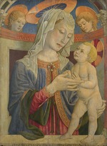 Giovanni Francesco da Rimini - Madonna mit Kind und zwei Engeln