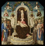 Vivarini, Bartolomeo - Madonna und Kind mit Heligen