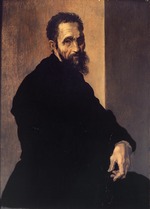 Del Conte, Jacopino - Porträt von Michelangelo Buonarroti