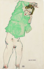 Schiele, Egon - Vor dem Spiegel