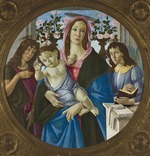 Botticelli, Sandro - Madonna und Kind mit heligen Johannes dem Täufer und Engel