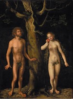 Cranach, Lucas, der Ältere - Adam und Eva