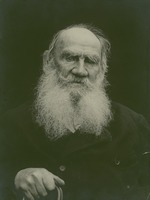 Tschertkow, Wladimir Grigoriewitsch - Porträt von Schriftsteller Graf Lew Nikolajewitsch Tolstoi (1828-1910)