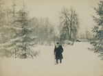 Tschertkow, Wladimir Grigoriewitsch - Graf Lew Nikolajewitsch Tolstoi auf dem Spaziergang