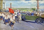 Wladimirow, Iwan Alexejewitsch - Die ausländische Touristen in Leningrad
