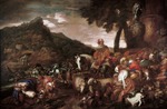 Castiglione, Giovanni Benedetto - Abraham auf dem Weg nach Kanaan