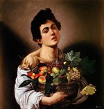 Caravaggio, Michelangelo - Knabe mit Früchtekorb