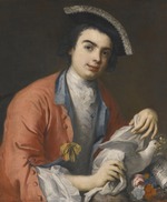 Amigoni, Jacopo - Porträt von Carlo Broschi (1705-1782), bekannt als Farinelli
