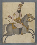 Ghafari al-Mustawfi, Abu'l Hasan - Reiterporträt von Karim Khan Zand