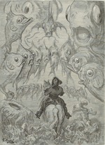Doré, Gustave - Illustration für das Buch Die Abenteuer des Baron Münchhausen von Rudolph Erich Raspe