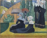 Bernard, Émile - Bretoninnen mit Sonnenschirme