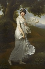 Unbekannter Künstler - Porträt von Caroline Bonaparte (1782-1839), Königin von Neapel und Sizilien, Gattin Generals Joachim Murat