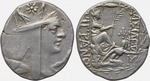 Numismatik, Antike Münzen - Tigranes II. der Große. Tyche von Antiochia. Tetradrachme von Großarmenien