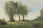 Corot, Jean-Baptiste Camille - Rundtanz der Putten. Sonnenaufgang