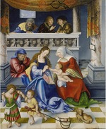 Cranach, Lucas, der Ältere - Die Heilige Sippe (sog. Torgauer Altar) Mitteltafel
