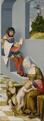 Cranach, Lucas, der Ältere - Die Heilige Sippe (sog. Torgauer Altar) Rechte Tafel