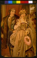 Unbekannter Künstler - Henry Irving und Ellen Terry als Benedick and Beatrice in der Komödie Viel Lärm um nichts von William Shakespeare
