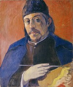 Gauguin, Paul Eugéne Henri - Selbstbildnis mit Palette