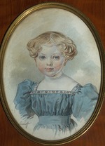 Sokolow, Pjotr Fjodorowitsch - Porträt Olga von Grote (1826-1888)