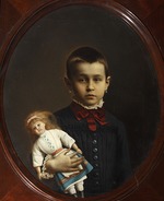 Wolkow, Iosif Petrowitsch - Bildnis eines Mädchens mit der Puppe