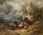 Gauermann, Friedrich August Matthias - Der Überfall