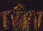 Fieravino (Il Maltese), Francesco - Stillleben mit einem orientalischen Teppich