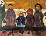 Munch, Edvard - Vier Mädchen in Åsgårdstrand