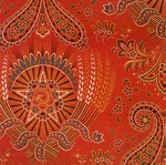 Unbekannter Künstler - Baumwolldruck