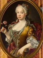 Meléndez, Luis Egidio - Porträt von Infantin Maria Bárbara von Portugal (1711-1758)