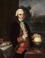 Cortés y Aguilar, Andrés - Porträt von Antonio de Ulloa (1716-1795)