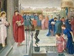 Burne-Jones, Sir Edward Coley - Heiliger Theophilus mit dem Engel. Die Legende der Heiligen Dorothea