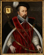 Unbekannter Künstler - Porträt von Ambrose Dudley (c. 1530-1590), 3. Earl of Warwick