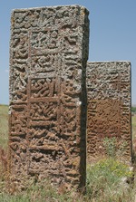 Zentralasiatische Kunst - Grabsteine in Ahlat, Türkei
