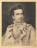 Egusquiza y Barrena, Rogelio de - Porträt von Ludwig II. von Bayern (1845-1886)