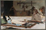 Benjamin-Constant, Jean-Joseph - Am Tag der Beerdigung, marokkanische Szene (Der Tod des Emirs)